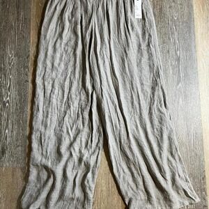 Apt 9 Grey wide leg pants size medium